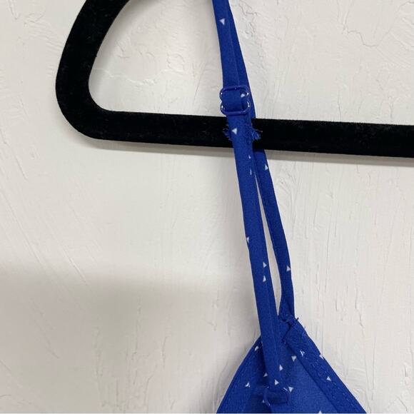 Lulus Blue Polka Dot Spaghetti Strap Casual Slip Dress Womens S Midi Coquette - Picture 10 of 10